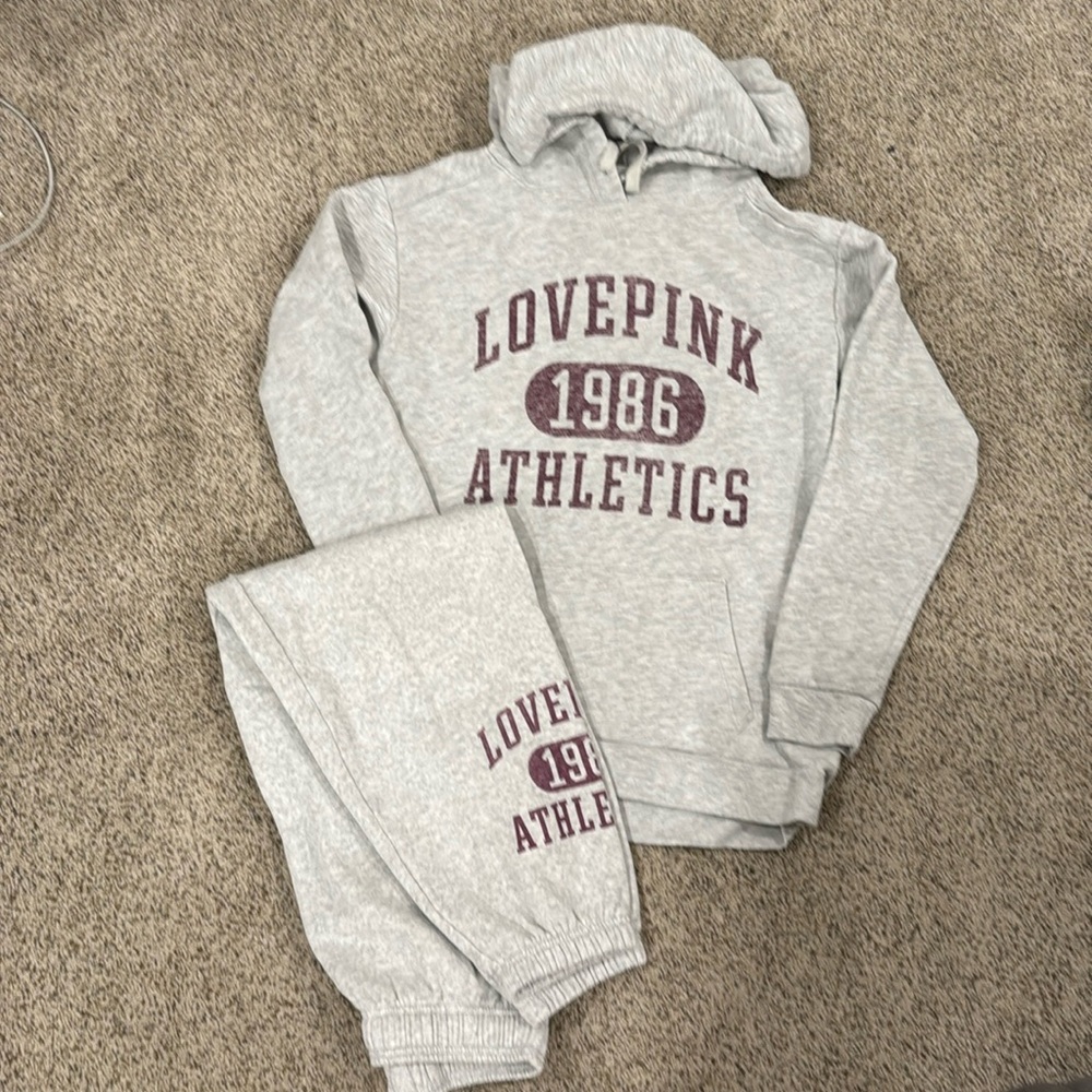 Victoria’s Secret Pink Hoodie and Sweatpants Size Small